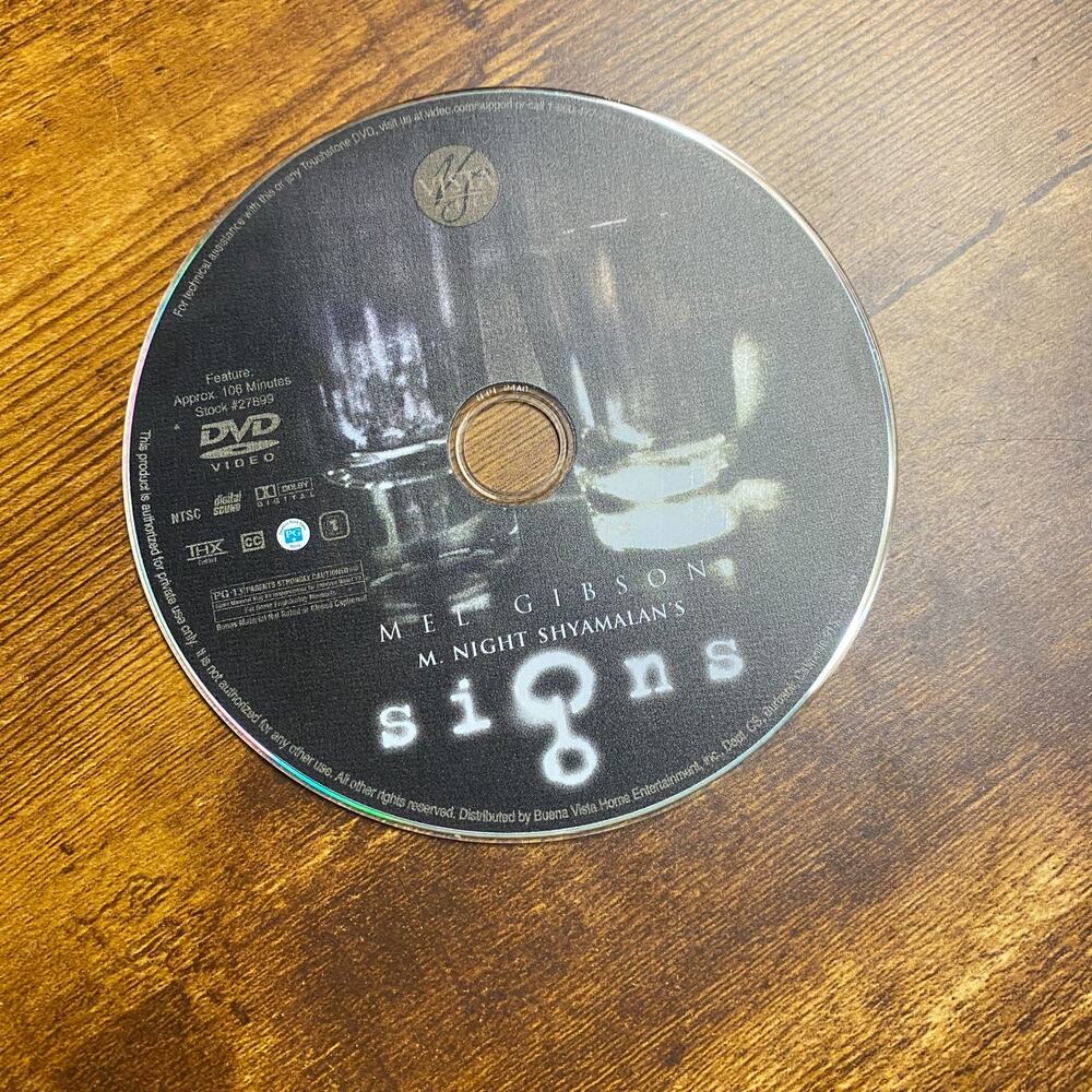 Signs (DVD, 2002) - Picture 4 of 5